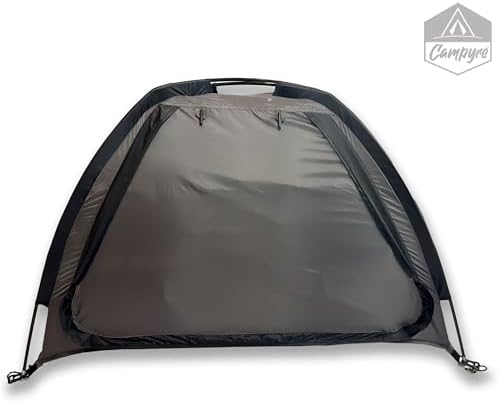 Tent & RV Camping Organizer with Zippered Flap, 9-Shelf Storage. RV Shoe Organizer, Dining Tent Organizer. Organize Any Other Camp Gear/Accessories (Patented - Licensed)