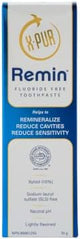X-PUR Remin Fluoride-Free Toothpaste – Enamel Remineralization & Sensitivity Relief with Nano Hydroxyapatite & Natural Xylitol – Fights Dry Mouth & Gingivitis – 70g Tube