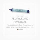 LifeStraw Personal Water Purifier for Hiking, Camping, Travel, and Emergency Preparedness