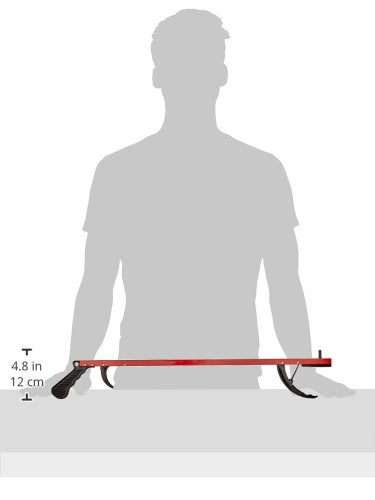 Sammons Preston Reacher, Red, 26 Inch, Grabber Reacher Tool, Lightweight Trash Picker Grabber & Garden Nabber, Handy Aluminum Picker Up Tool & Reaching Claw, Portable Reaching Assist & Dressing Tool