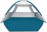 COMMOUDS Beach Tent Sun Shade for 3/4-5/6-7/8-10 Person, UPF 50+ Beach Sun Shelter Canopy Tent, Lightweight, Easy Set Up and Carry