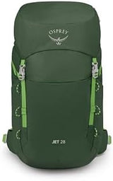 Osprey Jet 28L Kid's Hiking Backpack, Green Canopy