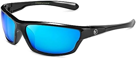 Nitrogen Polarized Wrap Around Sport Sunglasses for Men Women UV400 Protection Sun Glasses