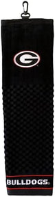Team Golf NCAA Embroidered Golf Towel, Checkered Scrubber Design, Embroidered Logo