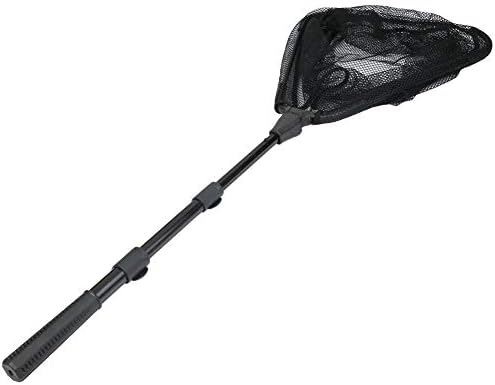 RESTCLOUD Fishing Landing Net with Telescoping Pole Handle, Fishing net Freshwater for Kids Men Women, Extend to 40-63 Inches