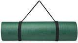 Gaiam Essentials Thick Yoga Mat Fitness & Exercise Mat with Easy-Cinch Yoga Mat Carrier Strap, 72"L x 24"W x 2/5 Inch Thick