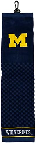 Team Golf NCAA Embroidered Golf Towel, Checkered Scrubber Design, Embroidered Logo