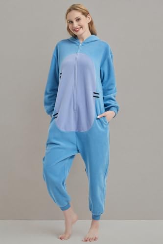 HvnTjvn Animal Donkey Onesie adult Jumpsuit Unisex One-Piece Pajamas Cosplay Costume Sleepwear for Halloween christmas Women Men M