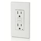 Leviton GFCI Outlet, 15 Amp, Self Test, Tamper-Resistant with LED Indicator Light, Protection from Electric Shock and Electrocution, GFTR1-W, White