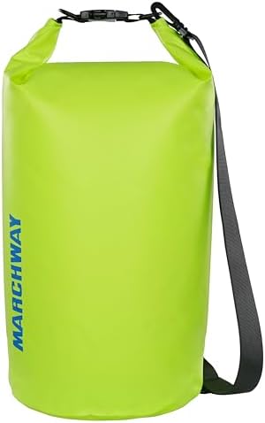 MARCHWAY Floating Waterproof Dry Bag Backpack 5L/10L/20L/30L/40L, Roll Top Sack Keeps Gear Dry for Kayaking, Rafting, Boating, Swimming, Camping, Hiking, Beach, Fishing