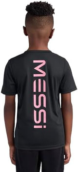 Boys' Lifestyle Short Sleeve Top, Loose-fit Shirt with Logo, Comfortable