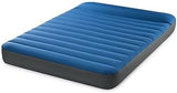 Intex 60412E TruAire Luxury Camping Mattress: Fiber-Tech – Puncture-Resistant Laminate – QuickFill USB Air Pump – 600lb Weight Capacity – Full Size, Blue