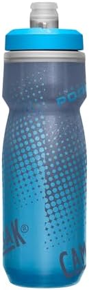 CamelBak Podium Chill Insulated Bike Water Bottle - Easy Squeeze Bottle - Fits Most Bike Cages - 21oz, Blue Dot
