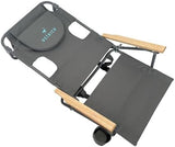 Ostrich Tommy "O" Midsize Face Down Backpack Beach Chair with Face Hole Portable Lounge Chair with Cup Holder Face Opening Lay Flat Tanning Chair with Armrests Face Down Reading, Gray