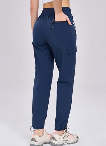 Oalka Women's Hiking Pants Water Resistant Quick Dry Cargo Pockets Pants