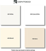 Centoco 1200-106 Round Plastic Toilet Seat, Standard Economy Model, Light Weight Residential, Bone