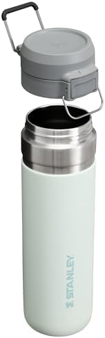 Stanley Quick Flip GO Water Bottle 24 oz | Push Button Lid | Leakproof and Packable for Travel and Sports | Insulated Stainless Steel | BPA-Free | Mist