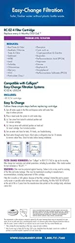 Culligan RC Change Premium Water Filtration Replacement Cartridge, 500 Gallons, EZ-4 (Best), White