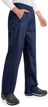 33,000ft Packable Rain Pants for Women Waterproof Pants Lightweight Rain Over Pants Outdoor Windproof Pant for Golf Hiking