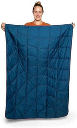 Rumpl The NanoLoft Puffy Blanket | Indoor Outdoor Camping Blanket for Traveling, Picnics, Beach Trips, Concerts | 38" x 52" | Crimson, Travel