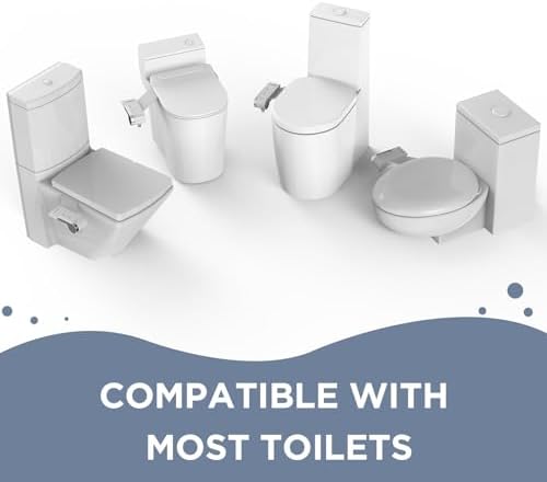 HOPOPRO Bidet Attachment for Toilet, Non-Electric Bidet Ultra-Slim Dual Nozzle (Feminine/Rear Wash), Cold Water Bidets Sprayer for Existing Toilets with Adjustable Pressure Control 1-Min Install