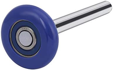 XiKe 12 Pack Blue 2" Nylon Garage Door Roller 4" Stem, Quiet/Durable and High Load, Use 6200-2RS Double Seals Precision Bearings.