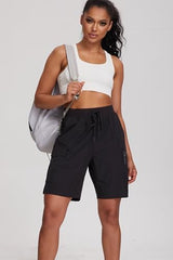 Oalka Women's Hiking Shorts Lightweight Zipper Pockets Cargo Quick Dry Summer Shorts