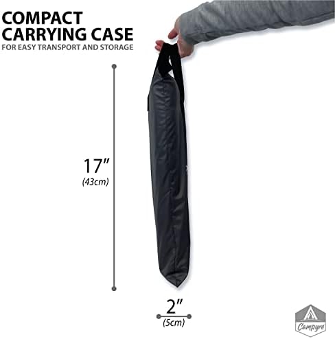 Tent & RV Camping Organizer with Zippered Flap, 9-Shelf Storage. RV Shoe Organizer, Dining Tent Organizer. Organize Any Other Camp Gear/Accessories (Patented - Licensed)