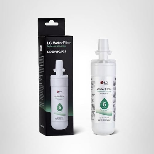 LG LT700P- 6 Month / 200 Gallon Capacity Replacement Refrigerator Water Filter (NSF42 and NSF53) ADQ36006101, ADQ36006113, ADQ75795103, or AGF80300702 , White , Single