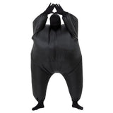 RHYTHMARTS Black Inflatable Costume Full Body Suit Halloween Christmas Costumes Fancy Dress Adult (Black)