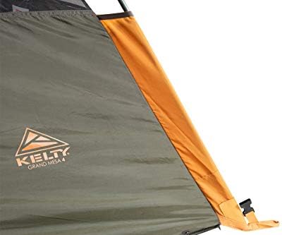 Kelty Grand Mesa 2P or 4P Backpacking Tent – 3 Season Camping, Thru Hiking Shelter, Aluminum Pole Frame, Single Door + Vestibule, 2024 Model