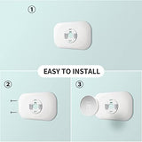 Petrichor Wall Plate Cover - Compatible with Google Nest Thermostat Accessory 2020 - Trim Kit, Easy Installation - Snow