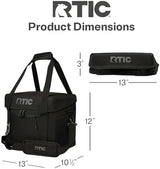 RTIC 28 Can Everyday Cooler, Soft Sided Portable Insulated Cooling for Lunch, Beach, Drink, Beverage, Travel, Camping, Picnic, for Men and Women