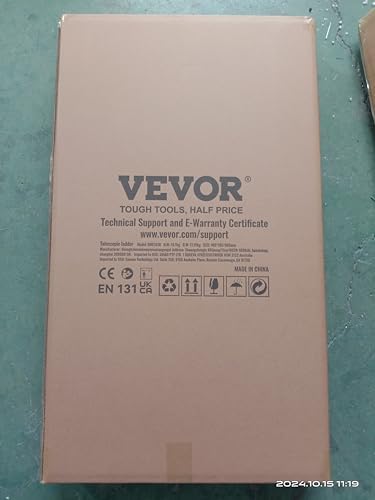 VEVOR Telescoping Ladder, 12.5 FT Aluminum One-Button Retraction Collapsible Extension Ladder, 375 LBS Capacity w/Non-Slip Feet, Portable Multi-Purpose Compact Ladder for Home, RV, Loft, ANSI Listed