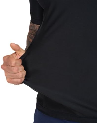 Kewlioo Men's Sauna Suit Shirt - Heat Trapping Sweat Compression Vest, Shapewear Top, Gym Exercise Versatile Shaper Jacket