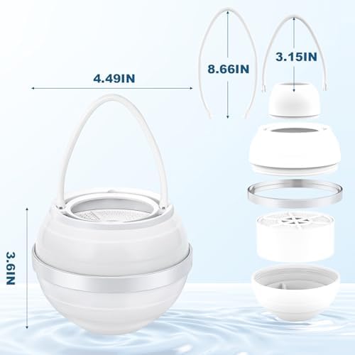 Bath Filter for Tub - 8 Stages Bath Filter- Removes Hundreds of Contaminants, BPA Free, Purify Your Bathwater for Healthier Skin and Hair