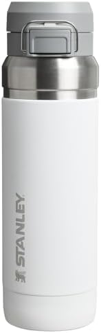 Stanley Quick Flip GO Water Bottle 36 oz | Push Button Lid | Leakproof and Packable for Travel and Sports | Insulated Stainless Steel | BPA-Free | Frost