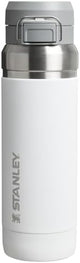 Stanley Quick Flip GO Water Bottle 36 oz | Push Button Lid | Leakproof and Packable for Travel and Sports | Insulated Stainless Steel | BPA-Free | Frost