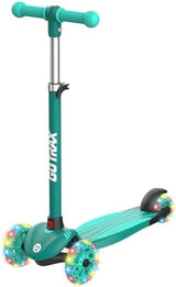 Gotrax KS1 Kids Kick Scooter, LED Lighted Wheels and 3 Adjustable Height Handlebars, Lean-to-Steer & Widen Anti-Slip Deck, 3 Wheel Scooter for Boys & Girls Ages 2-8 and up to 100 Lbs