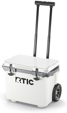 RTIC 22 QT Ultra-Light Wheeled Cooler with Handle, Hard Insulated Portable Ice Chest Box for Beach, Drink, Beverage, Camping, Picnic, Fishing, Boat, Barbecue