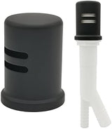 Dishwasher Air Gap Kits with Black Dishwasher Air Gap Cover and Matching Escutcheon, Replacement Black air gap dishwasher,Solid Brass Air Gap Cap,Matte Black Finish