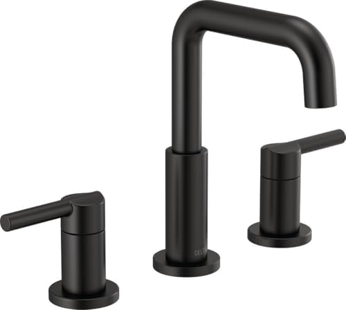 Delta 35849LF-BL Nicoli Bathroom Faucet, Lever Handle, Matte Black