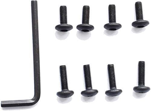 MySit Office Chair Armrest Replacement Arm Pads Universal 4" or 5.5" Mounting Hole (Set of 2) Black