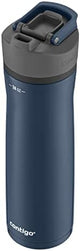 Contigo Cortland Chill 2.0 Blueberry Stainless Steel Water Bottle Vacuum-Insulated Spill-Proof Lid 24oz Ideal for Hot or Cold Drinks Interchangeable Lid Perfect for Kids & Adults