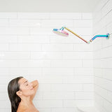SparkPod Shower Head - High Pressure Rain - Premium Quality Luxury Design - 1-Min Install - Easy Clean Adjustable Replacement for Your Bathroom Shower Heads (Radiant Rainbow, 6 Inch Round)