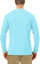 Roadbox Mens UPF 50+ UV Sun Protection Shirts Outdoor Long Sleeve SPF Rash Guard for Fishing Hiking Swimming Running