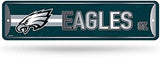 Rico Industries NFL Metal Street Sign Metal Street Sign 4" x 15" Home Décor - Bedroom - Office - Man Cave