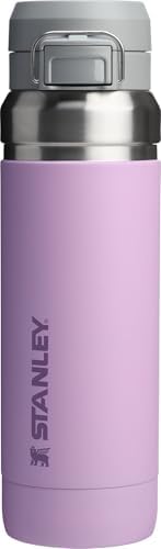Stanley Quick Flip GO Water Bottle 36 oz | Push Button Lid | Leakproof and Packable for Travel and Sports | Insulated Stainless Steel | BPA-Free | Lilac