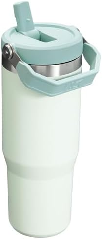 Stanley IceFlow Flip Straw Tumbler with Handle 30 oz | Twist On Lid and Flip Up Straw | Leak Resistant Water Bottle | Insulated Stainless Steel |BPA-Free | Mist