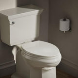 KOHLER K-4774-47 Brevia Elongated Toilet Seatwith Quick-Release Hinges and Quick-Attach Hardware for Easy Clean in Almond